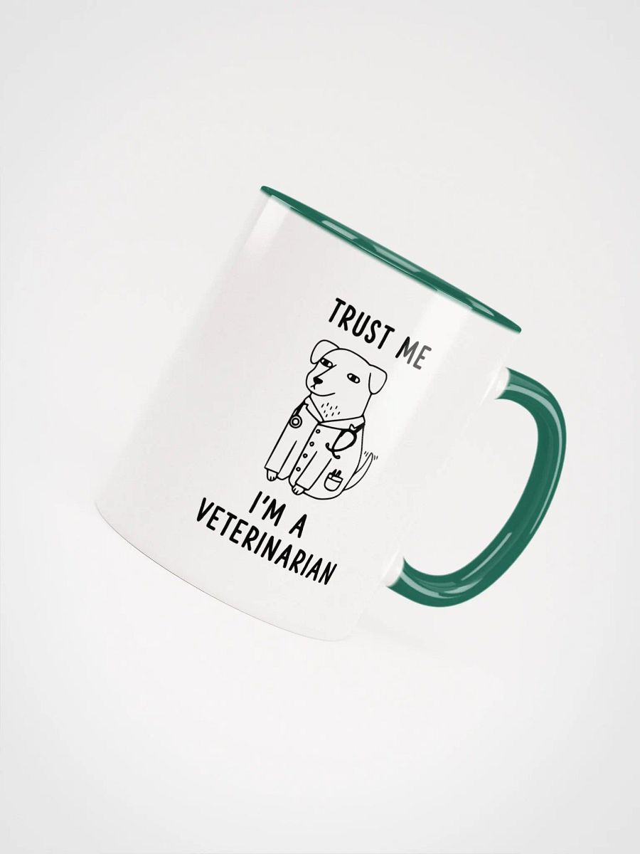 "I'm a veterinarian" Ceramic Mug with color inside product image (2)