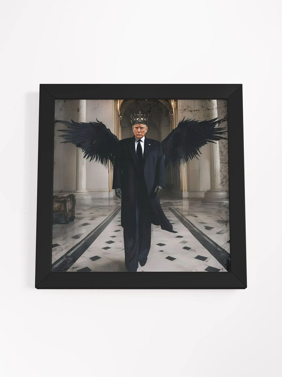 Political Humor Dark Angel Trump Print Framed product image (4)