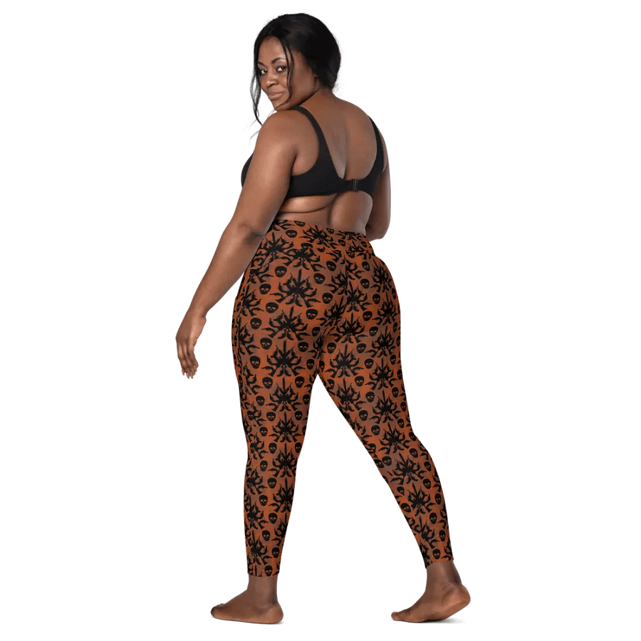 Gothic 2A High Waist Pocket Leggings - Orange product image (9)