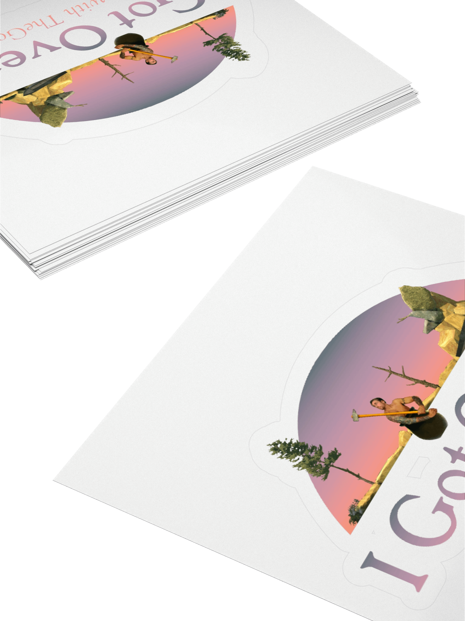 I Got Over It - Kiss-Cut Holographic Sticker Sheet product image (12)