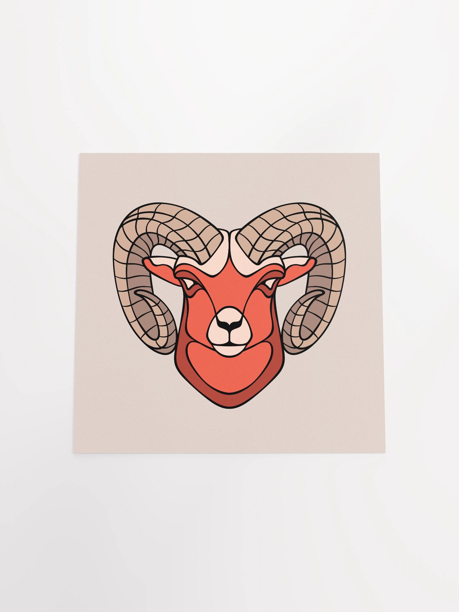 Bighorn Sheep - Square Matte Paper Poster product image (4)