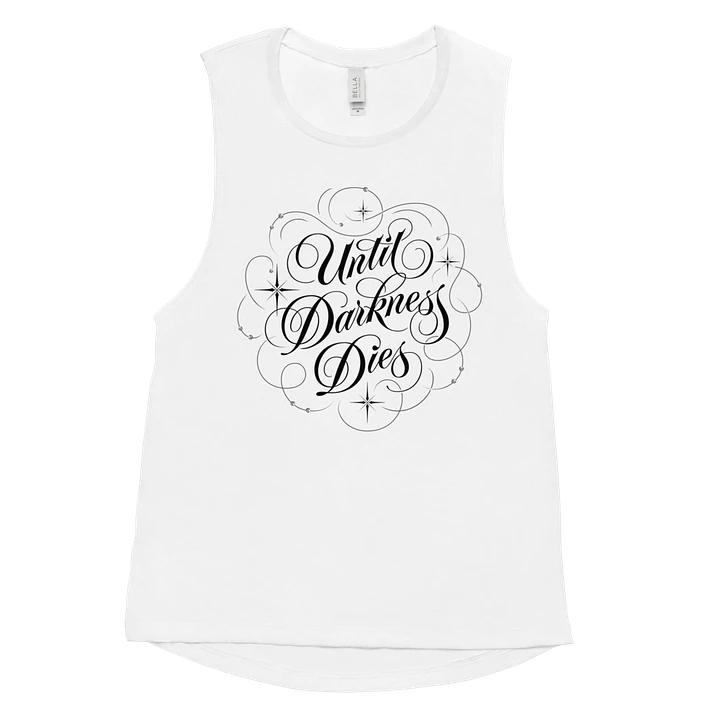 Until Darkness Dies (swirls design) Bella+Canvas Women's Flowy Muscle Tank product image (47)