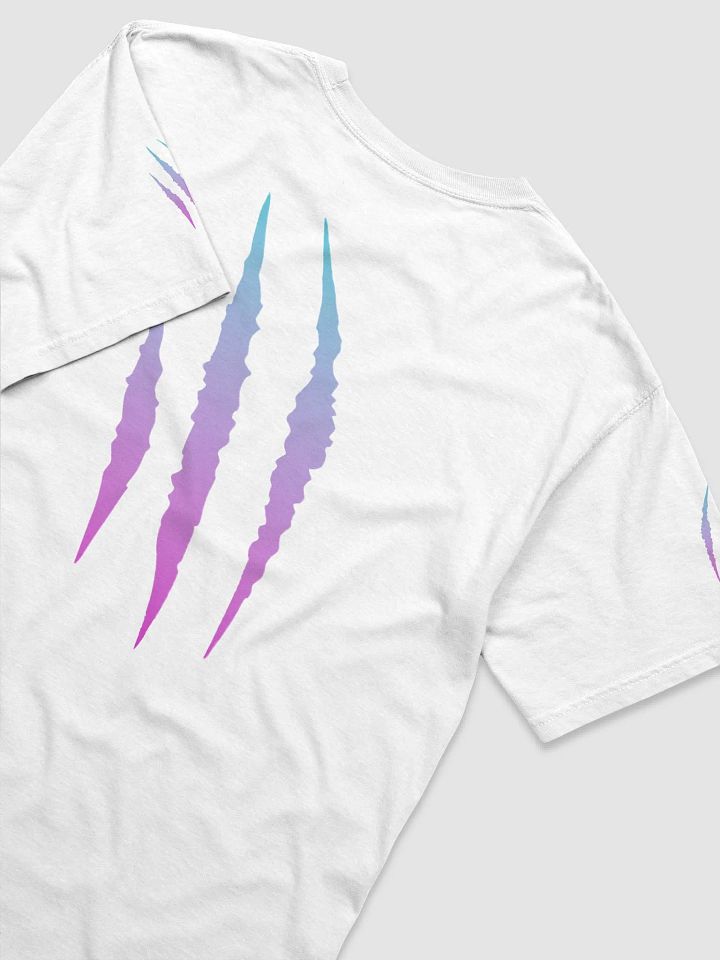 "Scratch Claws Gradient" (Sky Blue/Pink) Comfort Colors Garment-Dyed Heavyweight T-Shirt product image (2)