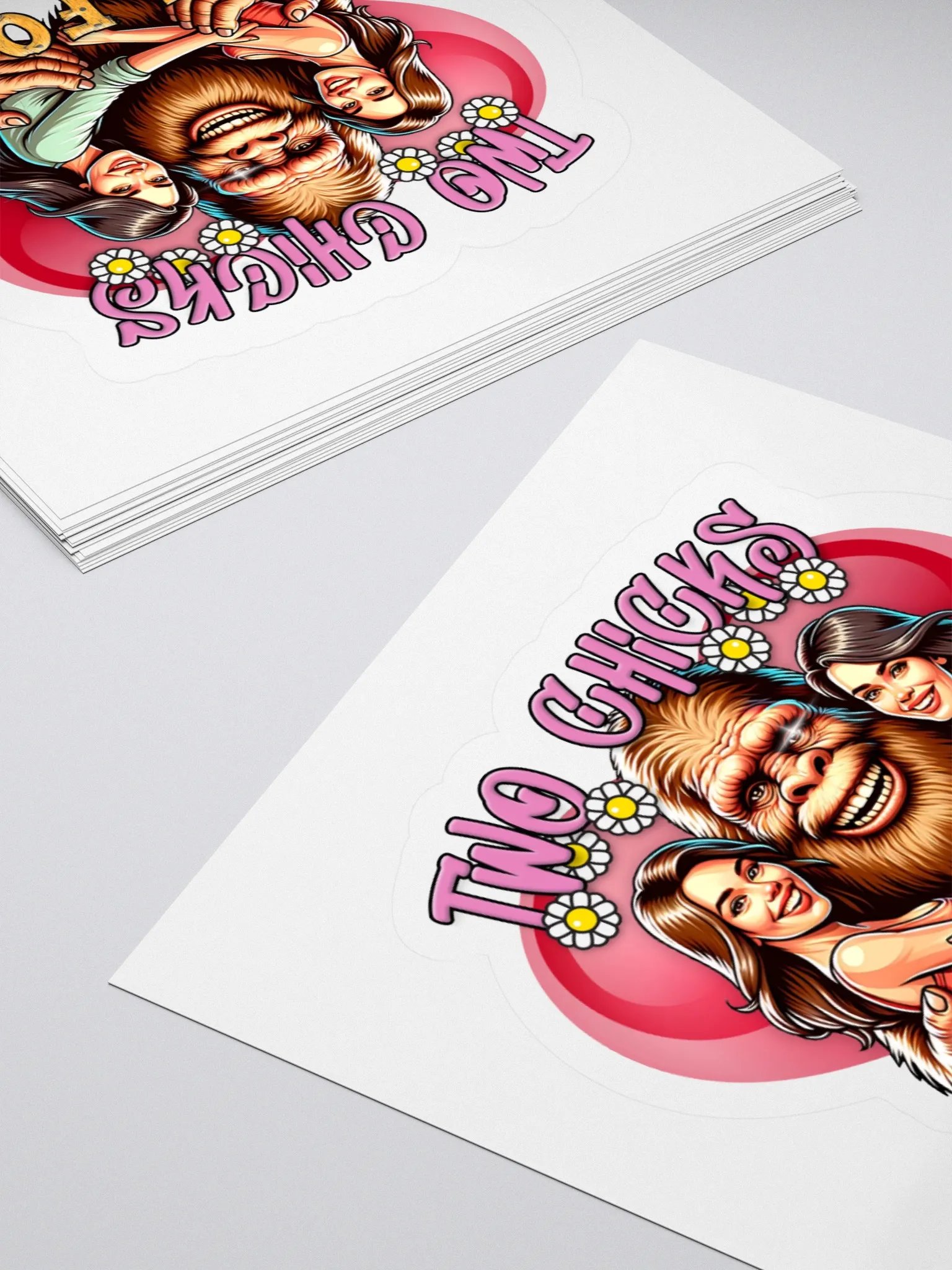 Bigfoot Love Kiss Cut Stickers product image (10)