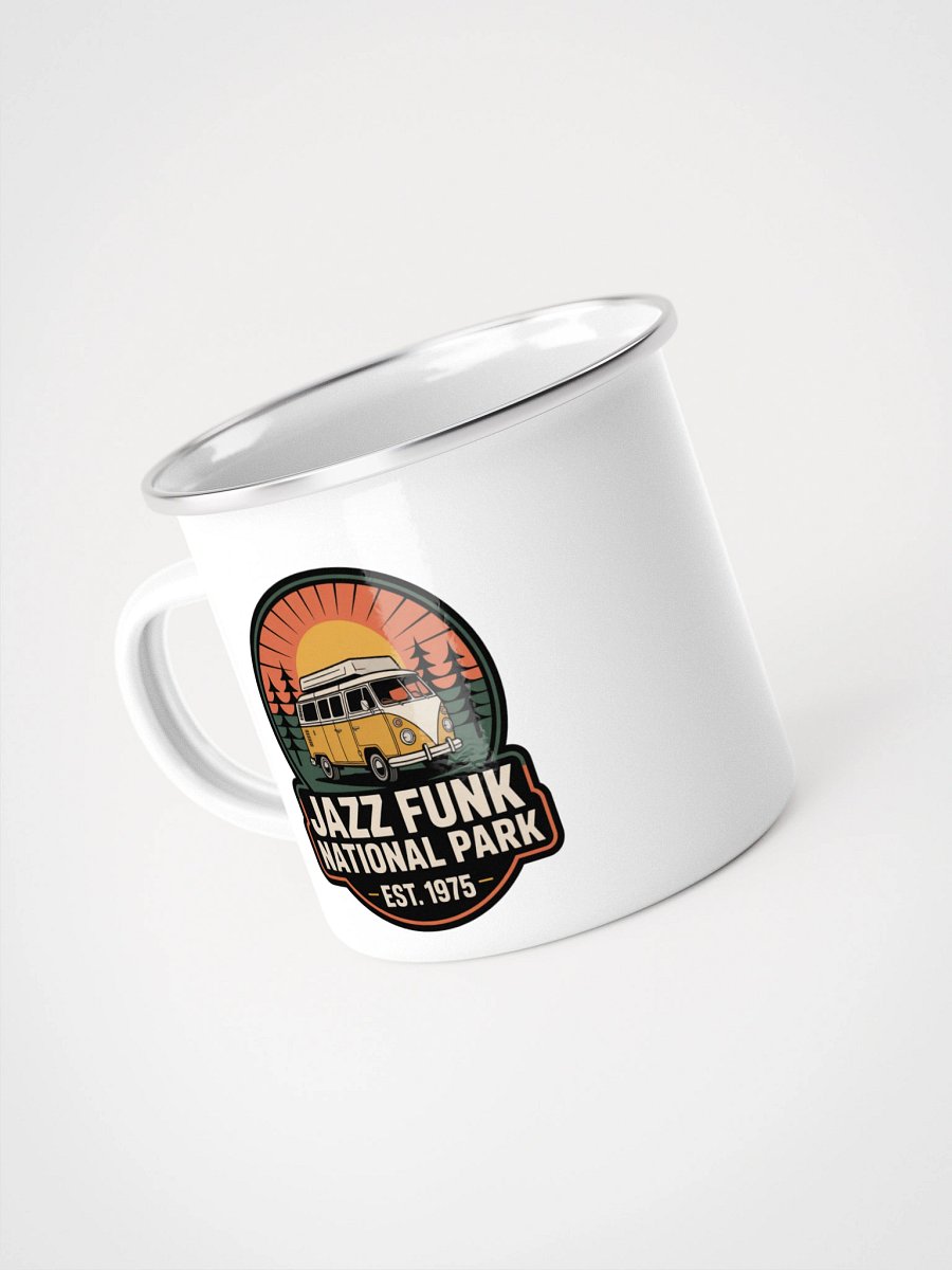 Jazz Funk National Park Mug – 70s Retro Camping Van for Coffee Lovers product image (4)