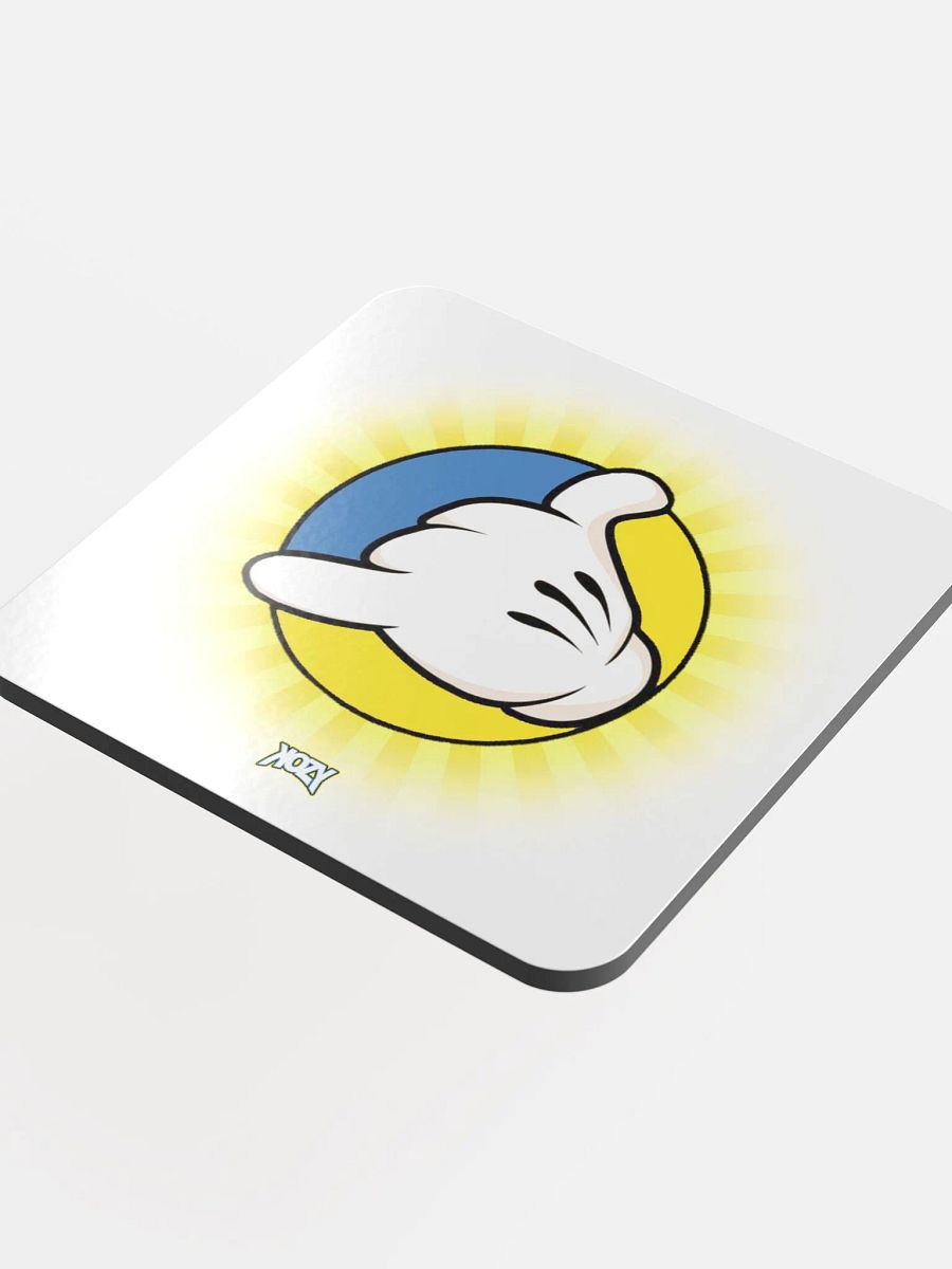 Glassed Cork Coaster (Yellow) product image (4)