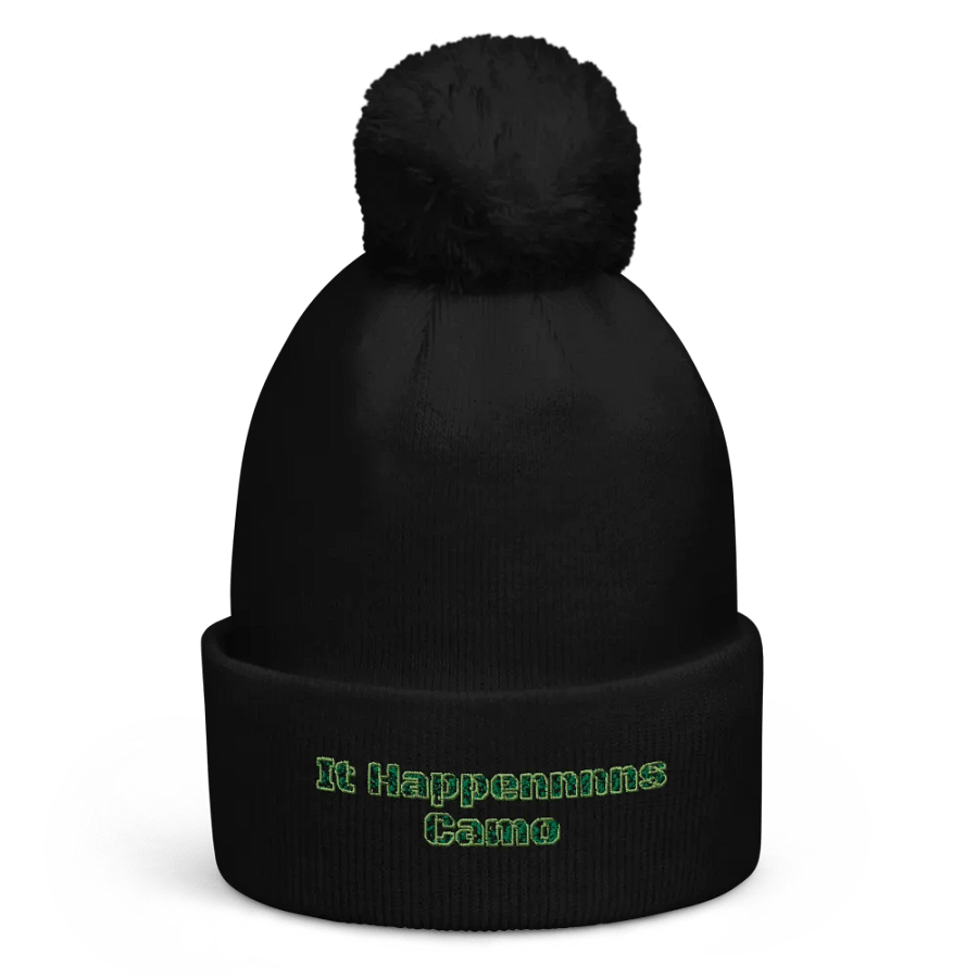 Beechfield Pom-Pom Beanie - Embroidered - It Happennnns Camo product image (4)