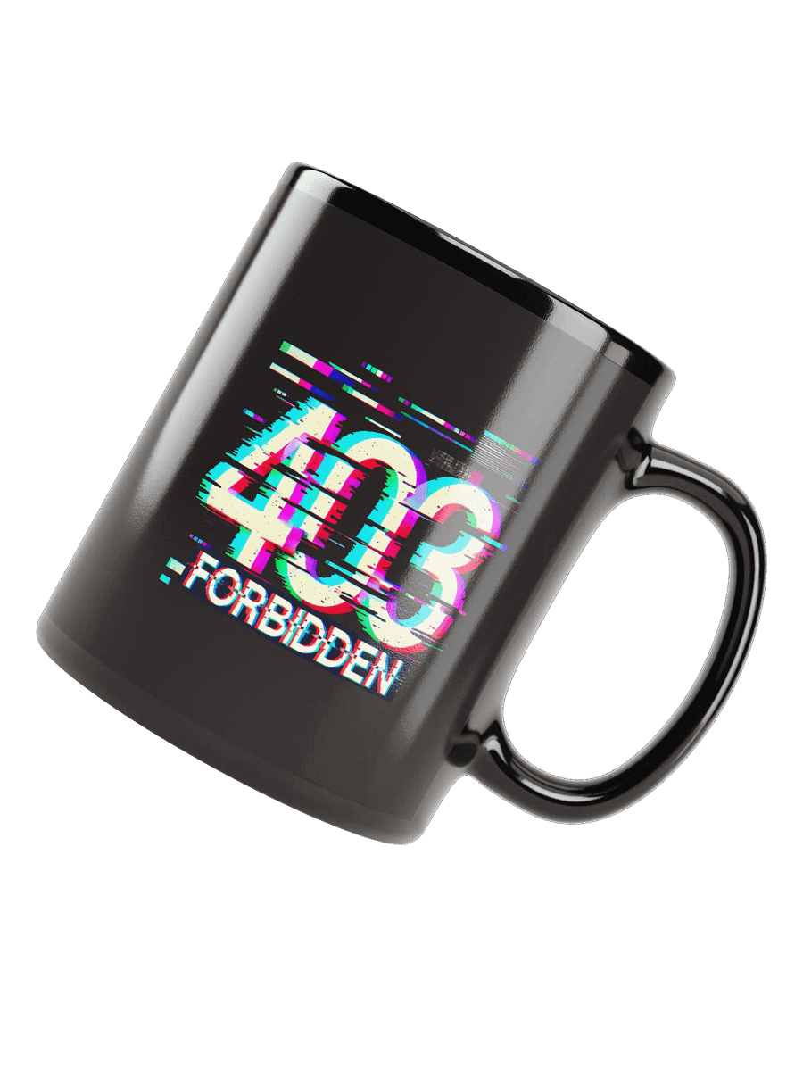 403 Error Code Forbidden Black Mug product image (4)