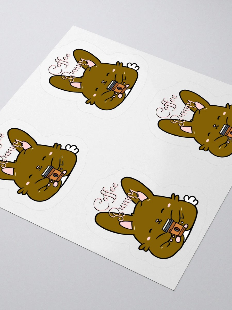 Traditional Coffee Bunny Stickers product image (7)