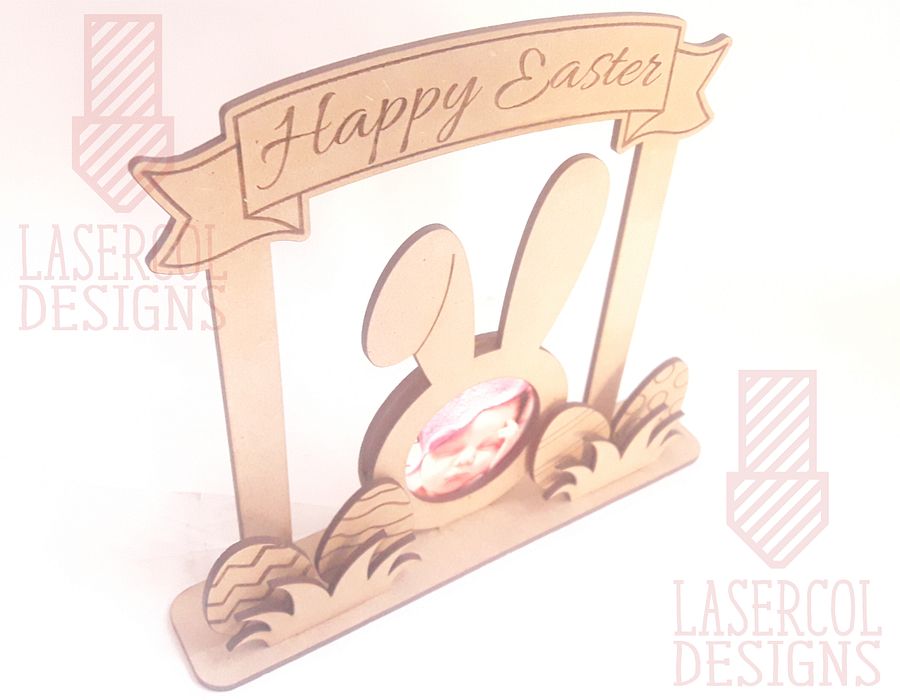 Easter Bunny Photo Frame - Laser Cut Files product image (5)