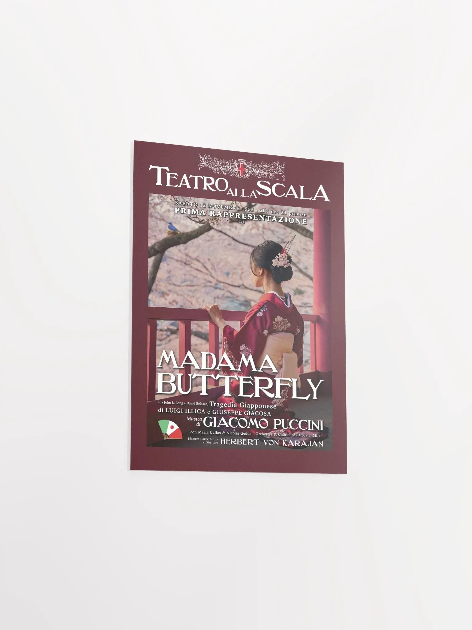 Modern La Scala Madame Butterfly Opera Poster product image (3)
