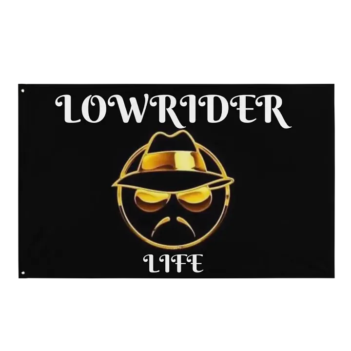 Golden Lowrider Life Flag product image (1)