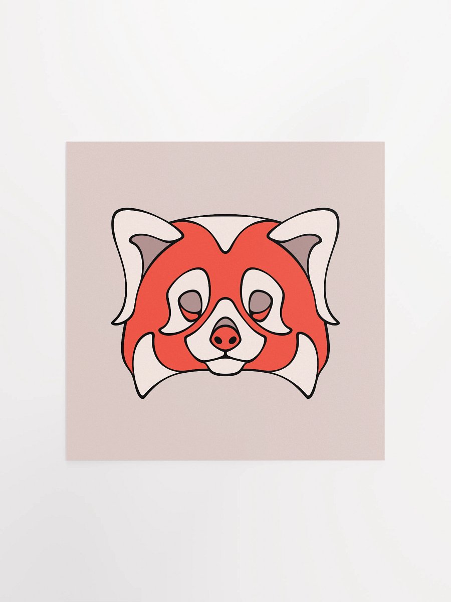Red Panda - Square Matte Paper Poster product image (3)