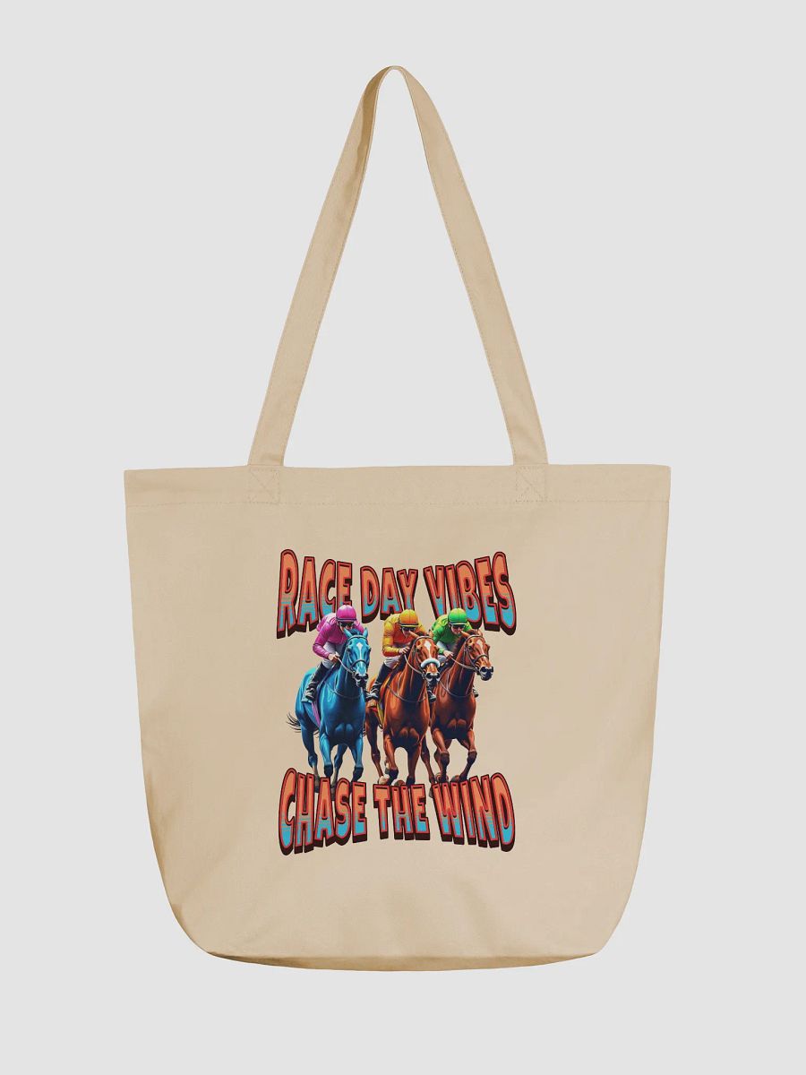 Race Day Vibes Chase The Wind Horse Racing Eco-Friendly Tote Bag product image (5)