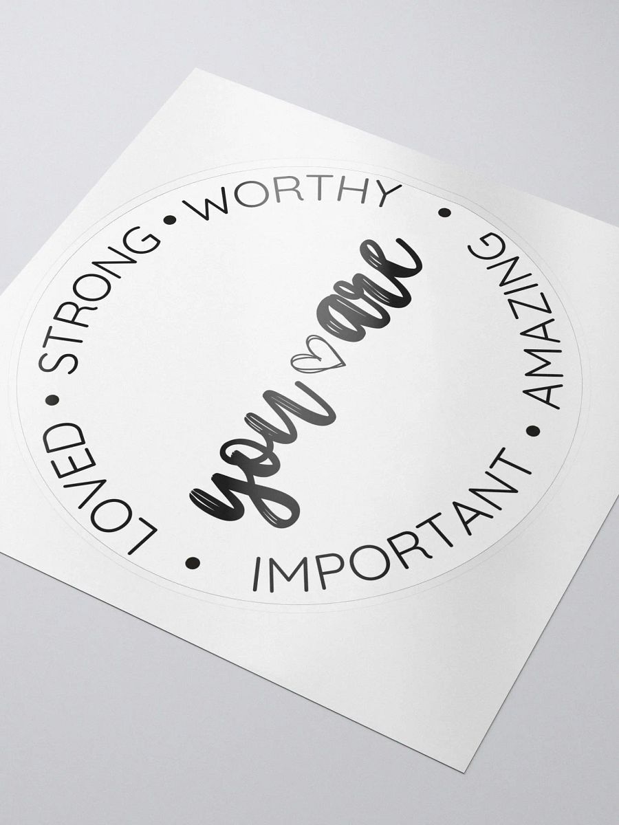 You Are Kiss Cut Sticker product image (3)