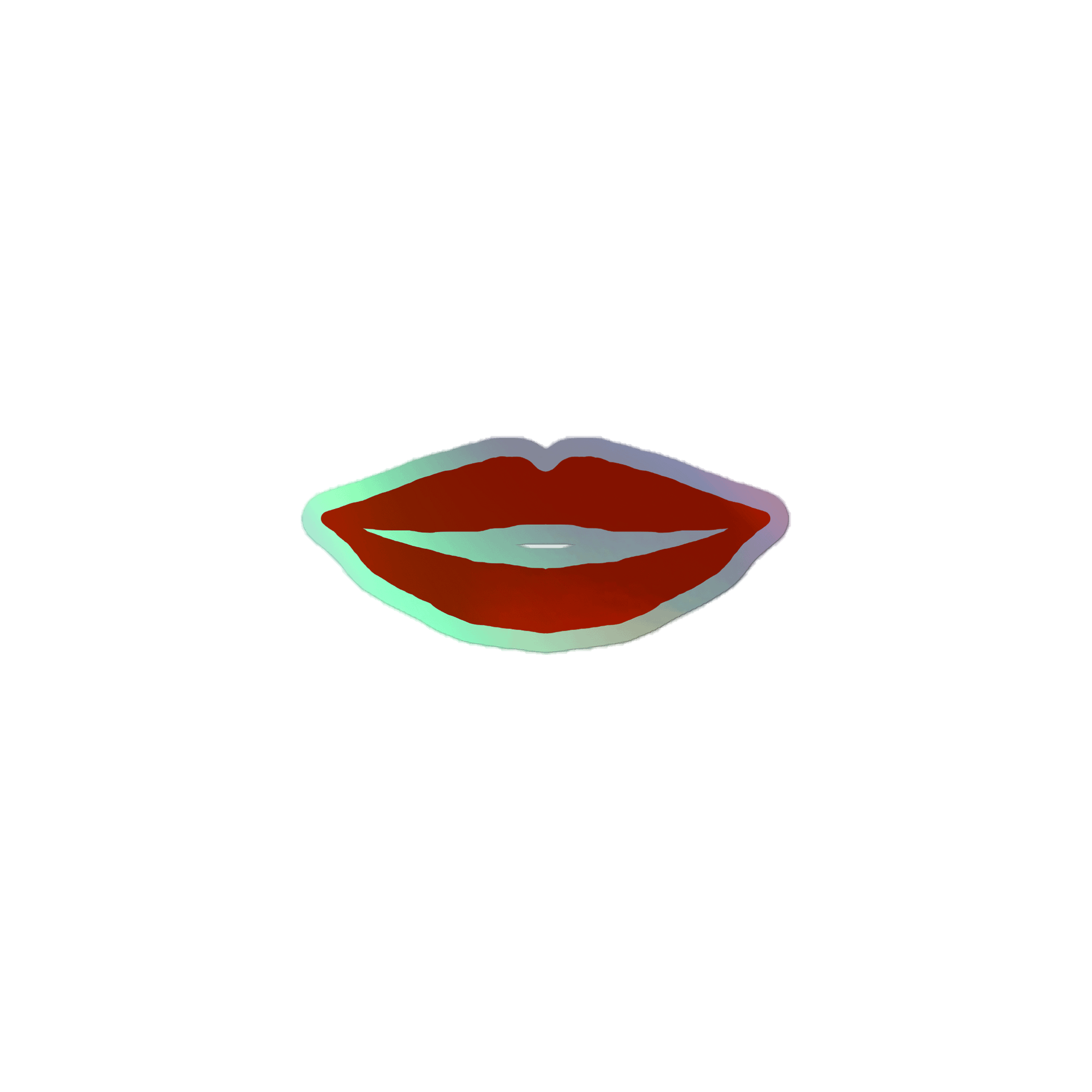 Holographic Kiss-Cut Lips Sticker Set product image (1)