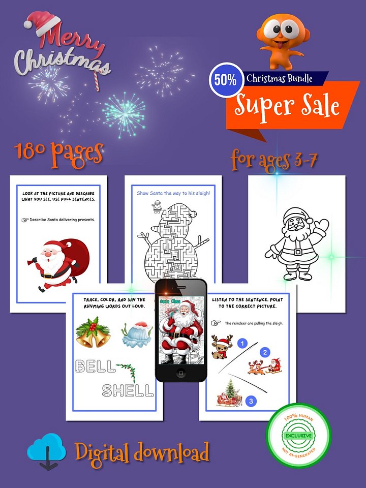 Christmas Bundle for Toddlers and Preschoolers product image (1)