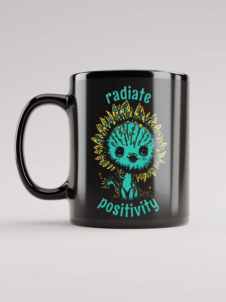 Quirky Misfits Graphic | Black Coffee Mug | Radiate Positivity product image (1)