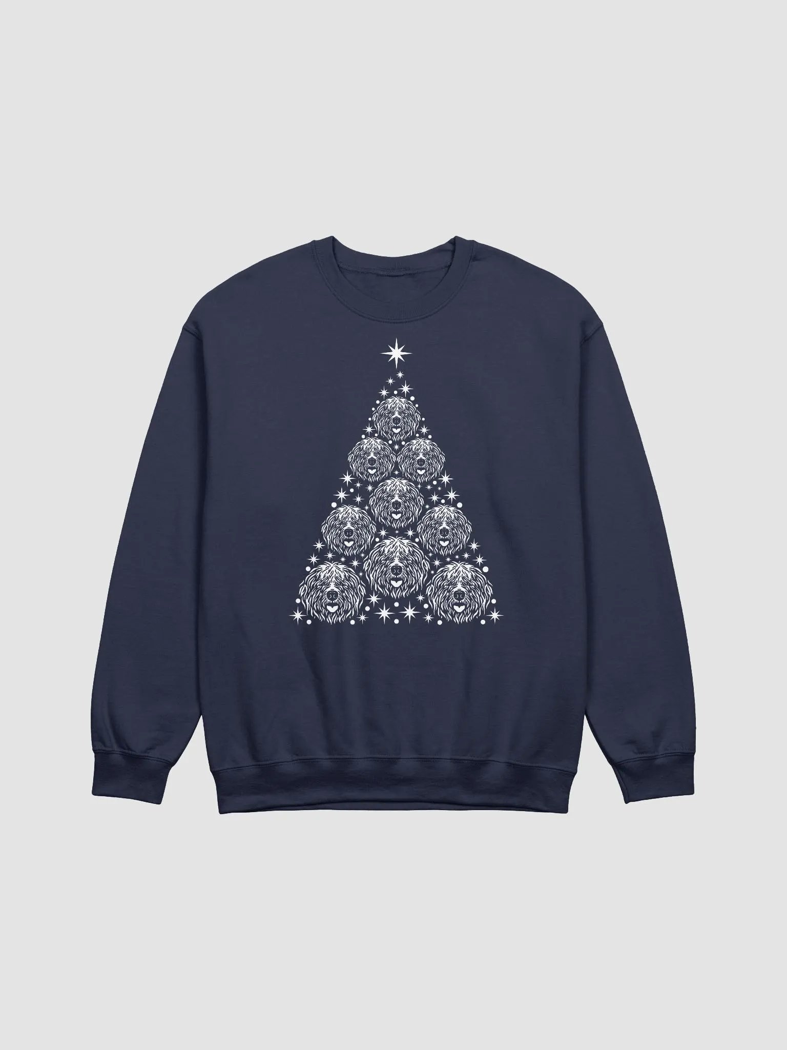 Old English Sheepdog Christmas Tree Sweatshirt Design for Old English Sheepdog Paw-rents product image (18)