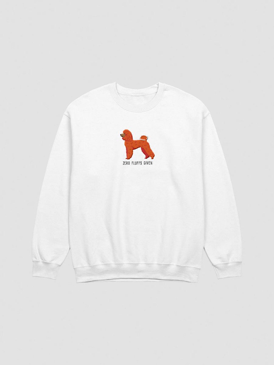 Zero Fluffs Given Sweatshirt (Embroidered) of a Mini Poodle(Red) product image (16)