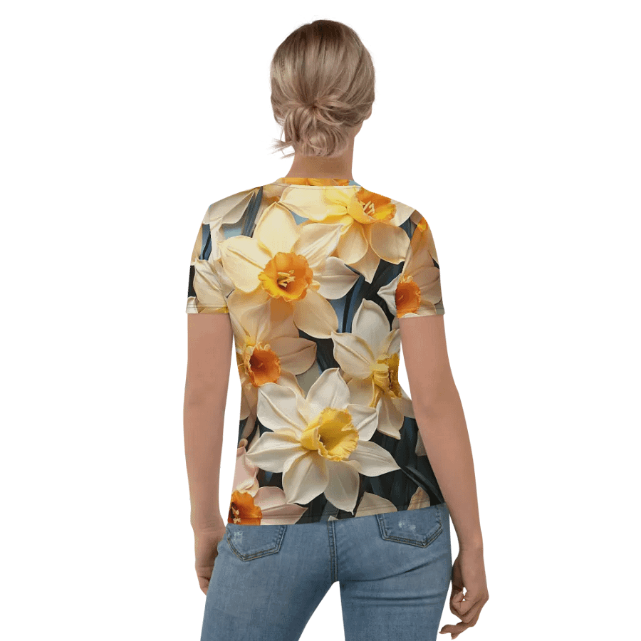 Dazzling Daffodils: Floral Fusion Tees product image (3)