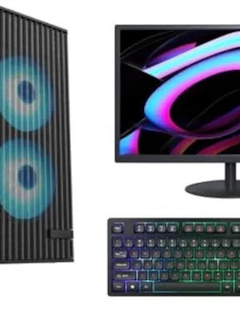 Gaming Desktop PC Core i5-2400, 16GB DDR3 RAM, 256GB SSD, Windows 11 with MS Office 2021, 19" Monitor, WiFi, Keyboard & Mouse Included product image (1)