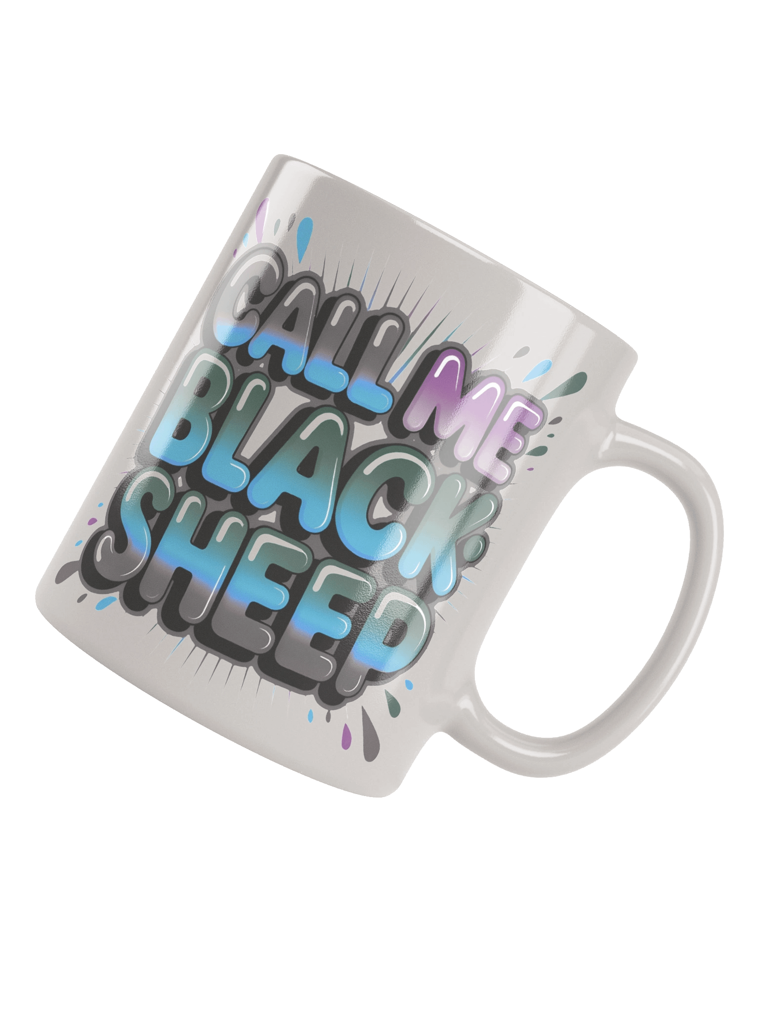 Dark Call Me Blacksheep White Glossy Mug product image (5)