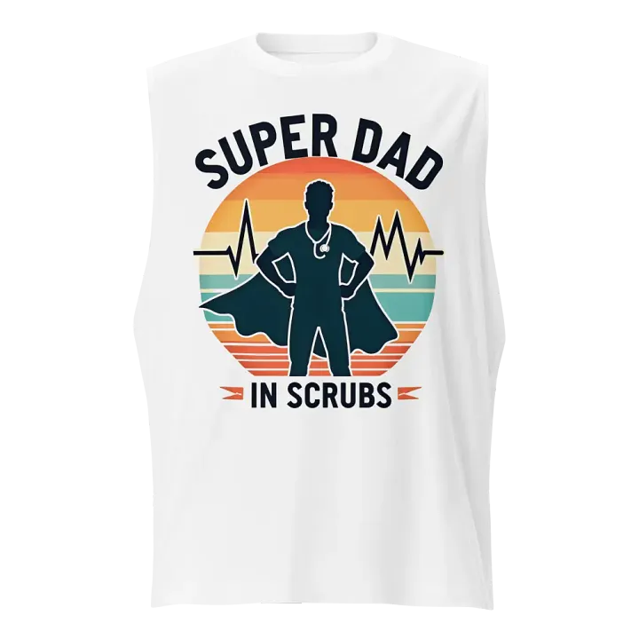 Super Dad in Scrubs Muscle Tank product image (1)