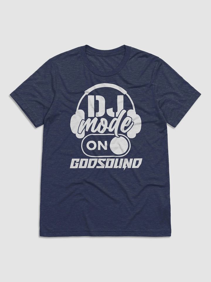 DJ T-SHIRT Rapper Merch Band Merch Music Merch DJ Mode On Slogan Bella+Canvas Triblend Short Sleeve T-Shirt in Navy Blue product image (1)