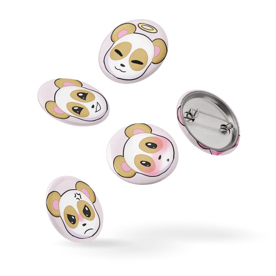 Panda Pin Set of 5 product image (14)