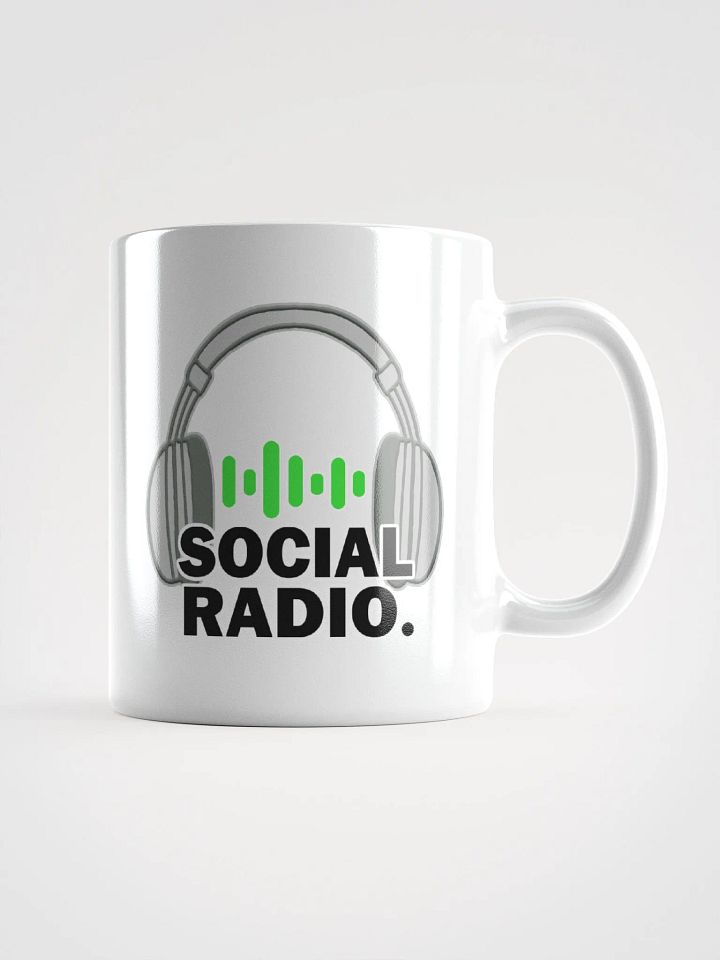 Vinyl_Sideshow Social Radio White Mug. product image (1)