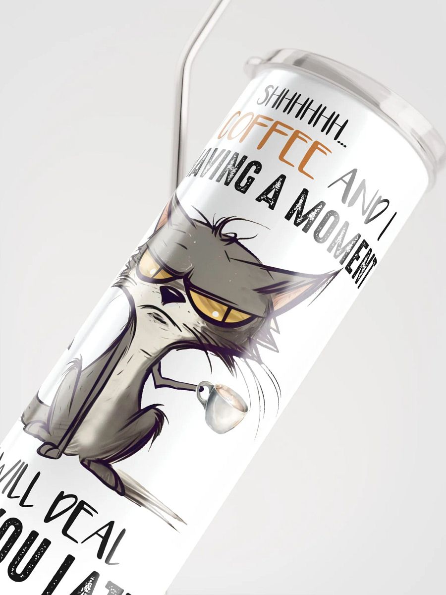 Coffee Moment Cat Tumbler: Enjoy Your Java in Peace! product image (6)