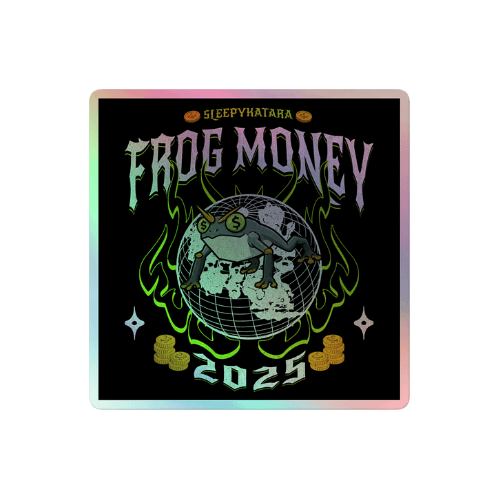 FROGMONEY2025 Holographic Sticker product image (2)