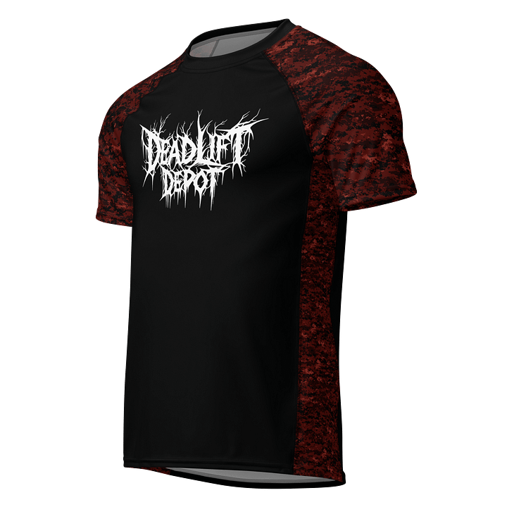 Red Camo Hybrid Compression Tee product image (1)