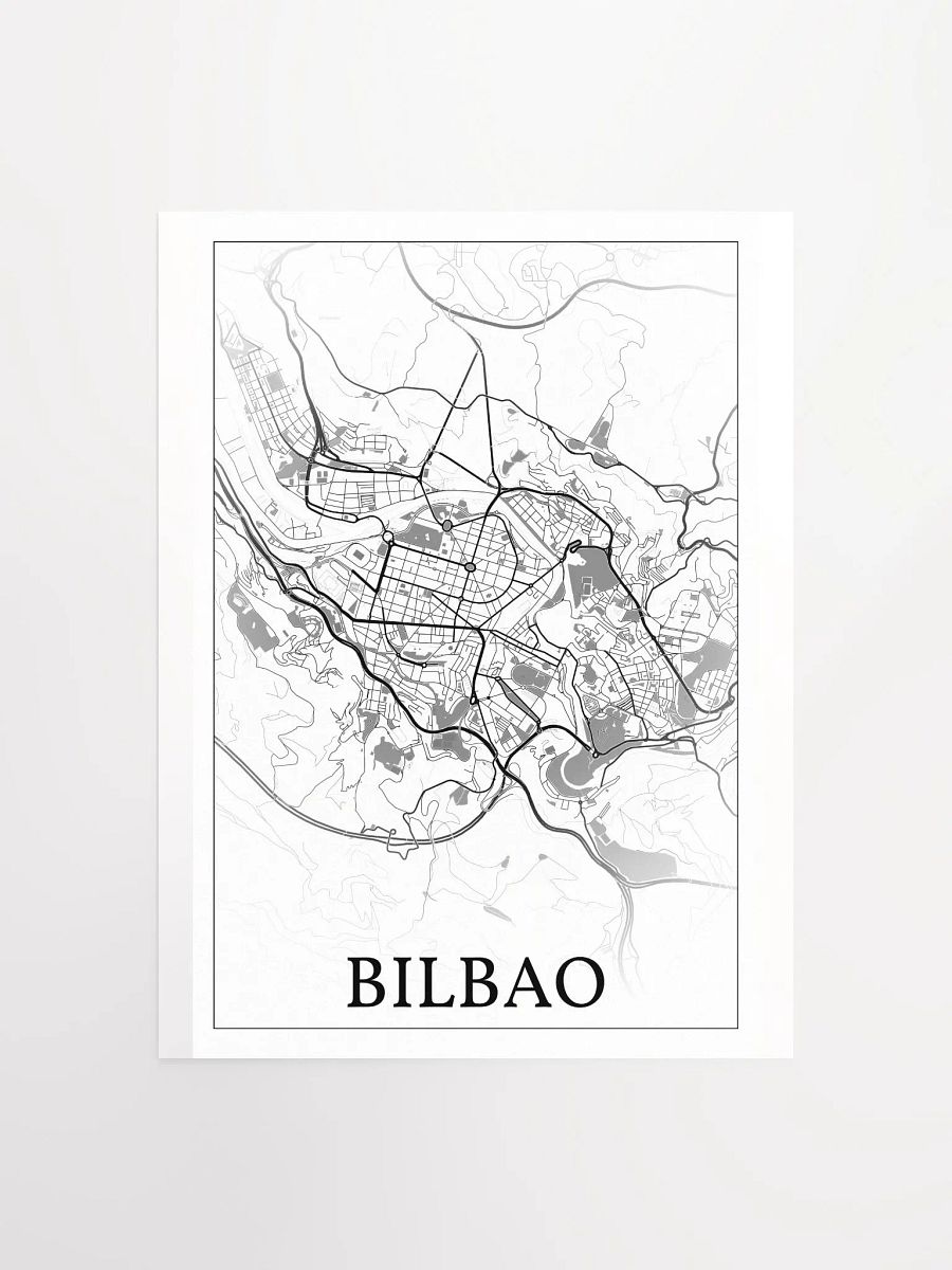 Bilbao, Spain, city map print product image (2)