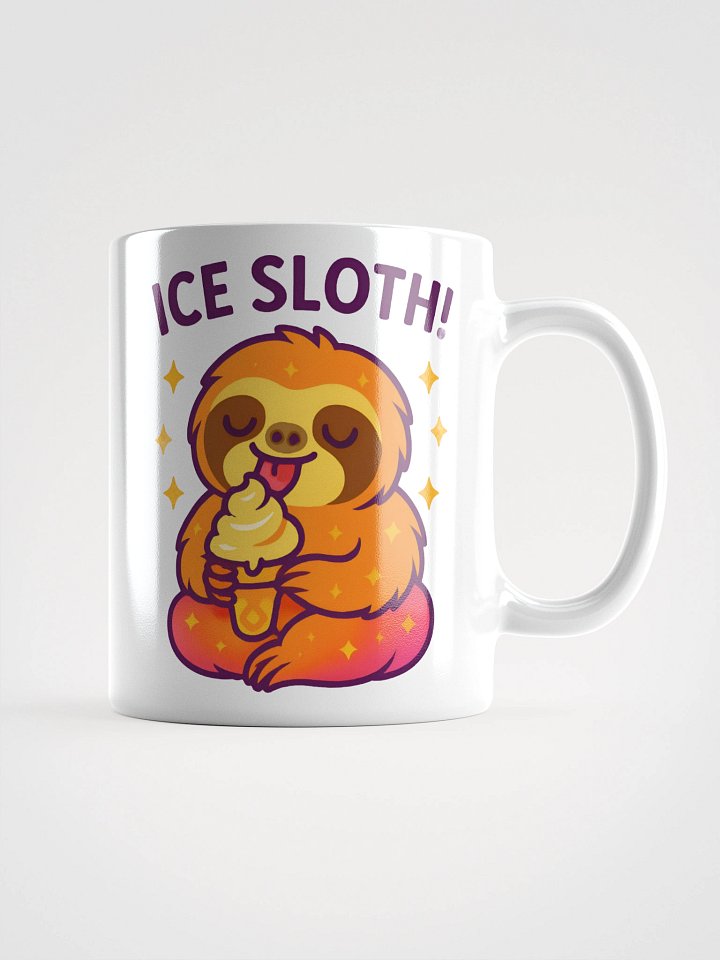 Ice Sloth Mug – Cute Slow-Movin’ Sloth with Soft Serve Ice Cream Design product image (1)