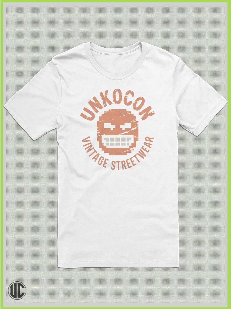 Vintage T-Shirt | UnkoCon Pixel Face | Retro Grunge Streetwear product image (17)