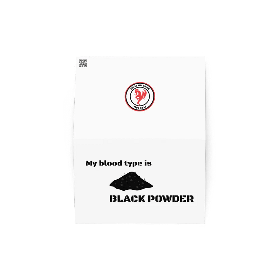 Black Powder Greeting Cards product image (2)