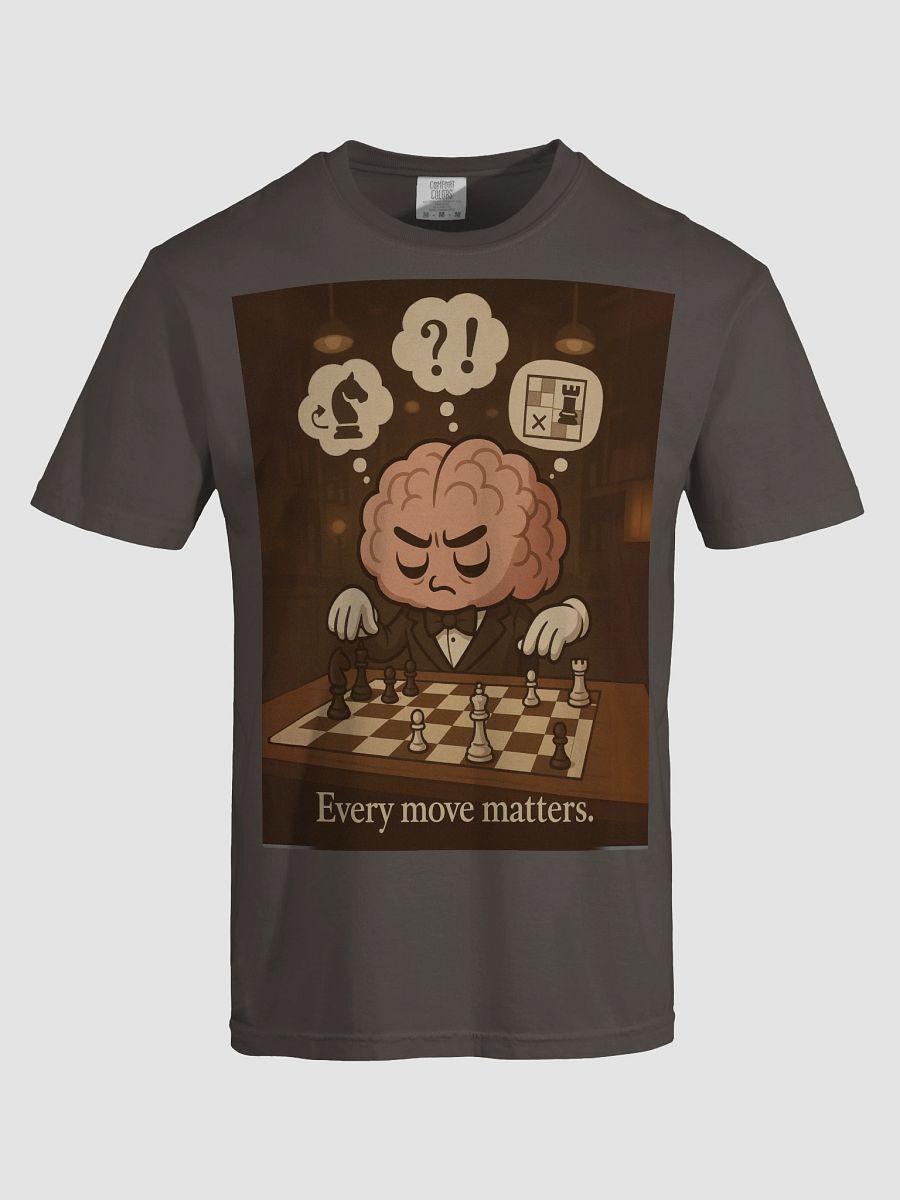 Every Move Matters - Strategic Chess Heavyweight T-Shirt product image (5)