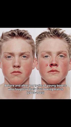 Nicolai Howalt’s “Boxer” series was created between 2003 and 2005. The portraits feature young Danish boys photographed befor...