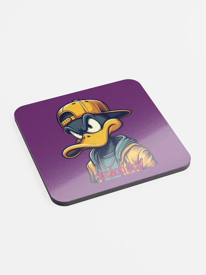 Zenoduck Graphic - Gloss Cork Coaster product image (2)