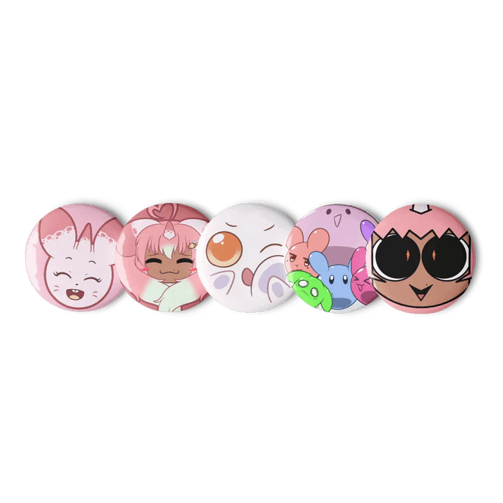 Jammy and Co. Pin Button Set (5PCs) product image (1)