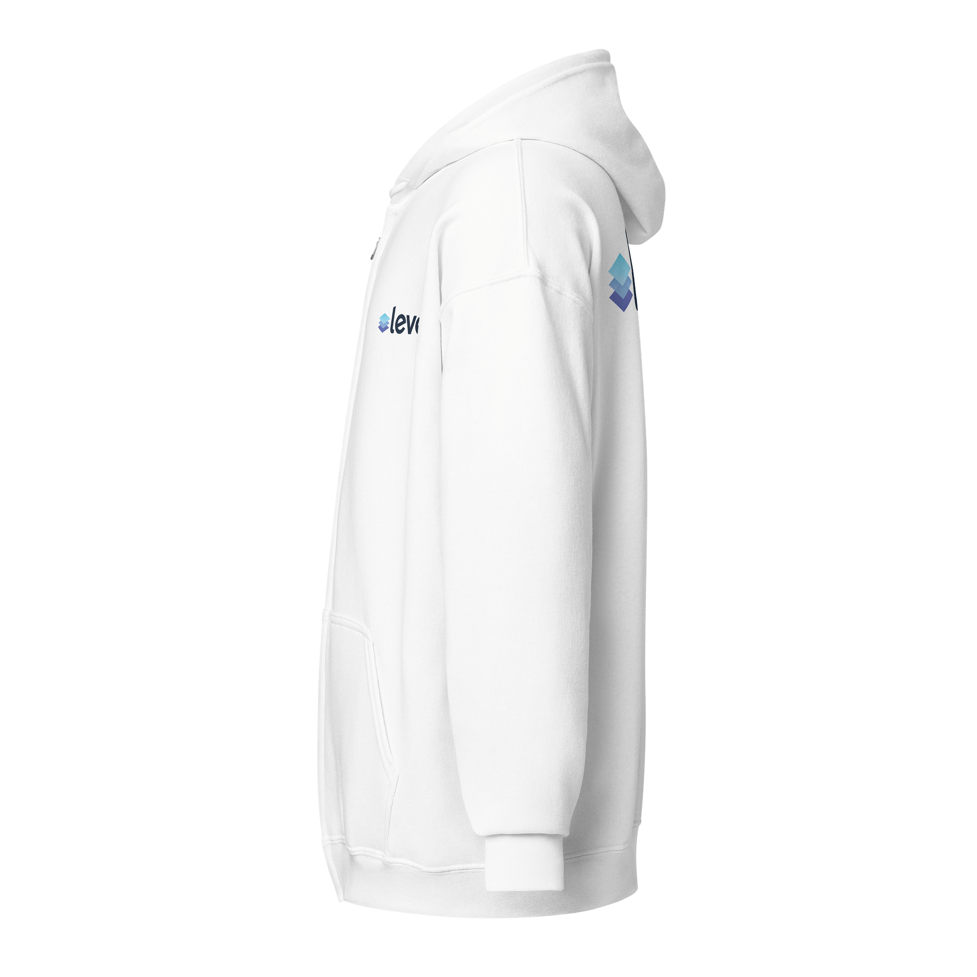 Level Zip Hoodie - Light (Back Print) product image (3)