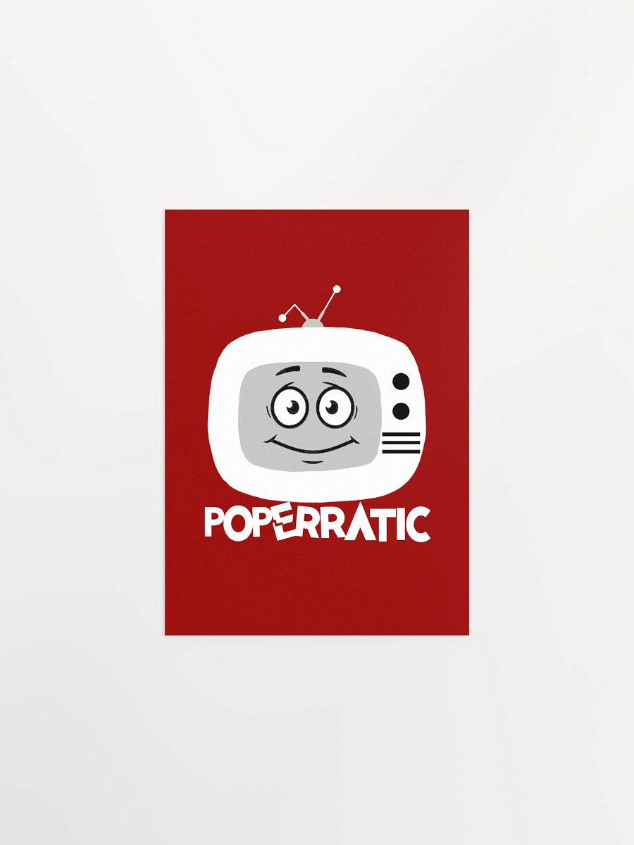 Poperratic Babysitter Logo - Red Poster product image (1)