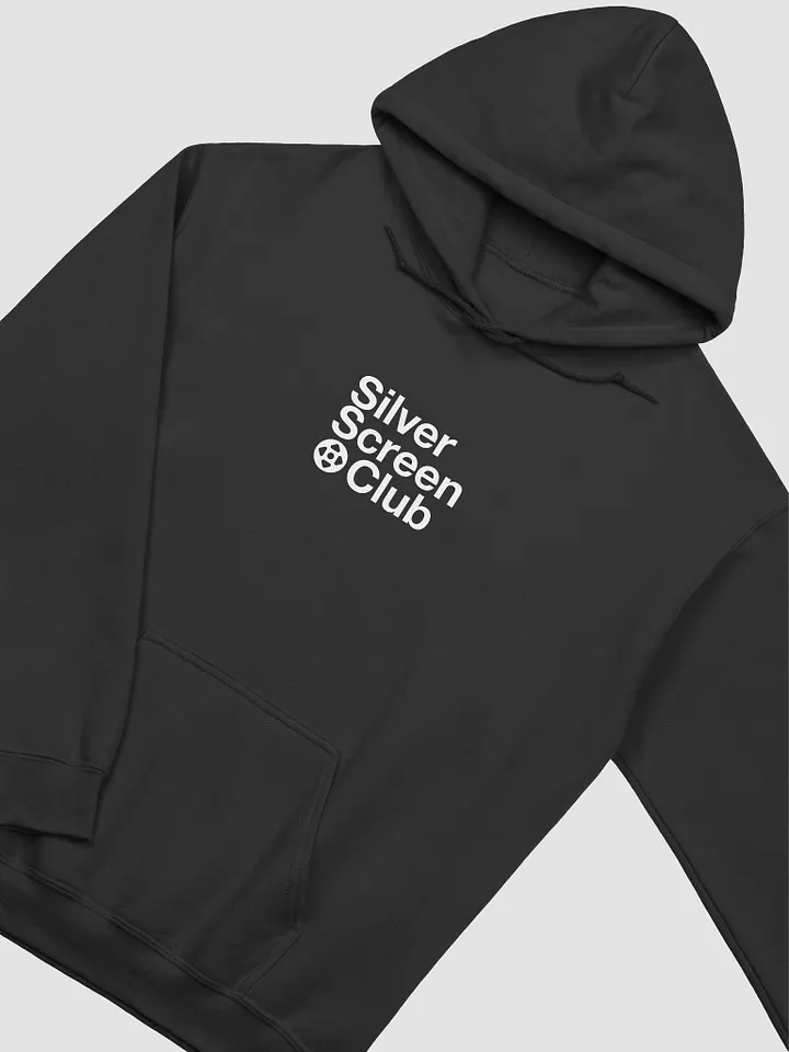 silverscreen.club Stacked Logo CORE Black Hoodie product image (2)