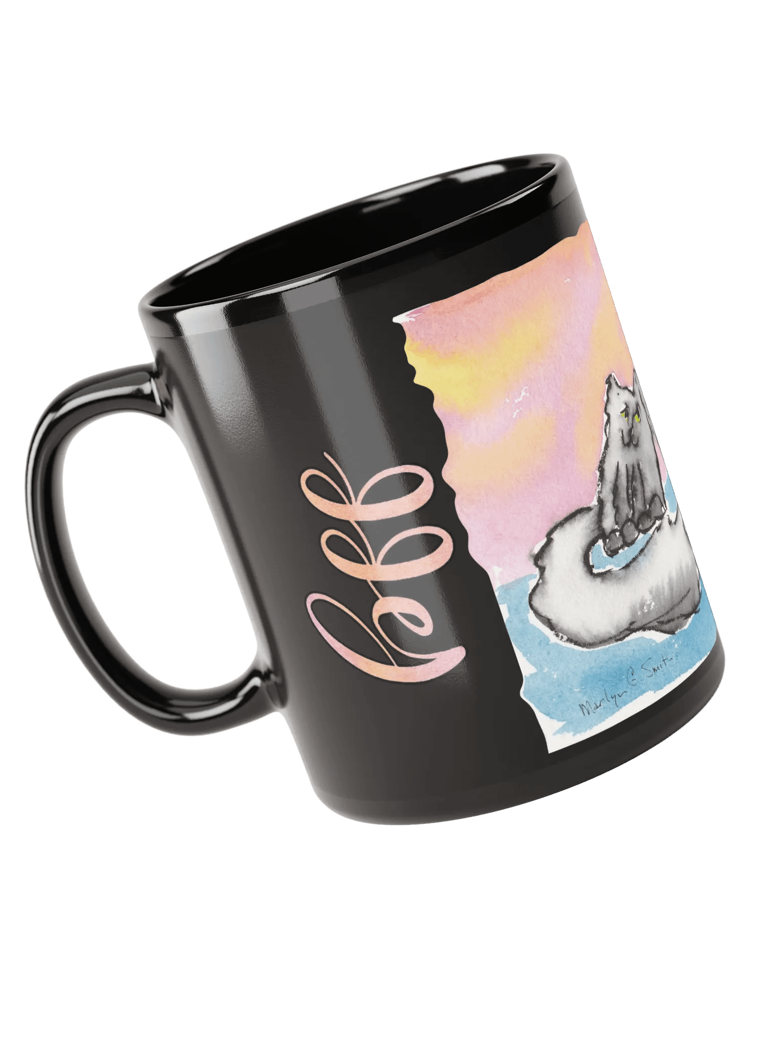 Best Friends Forever - bff – Kitty Mug - Black product image (4)