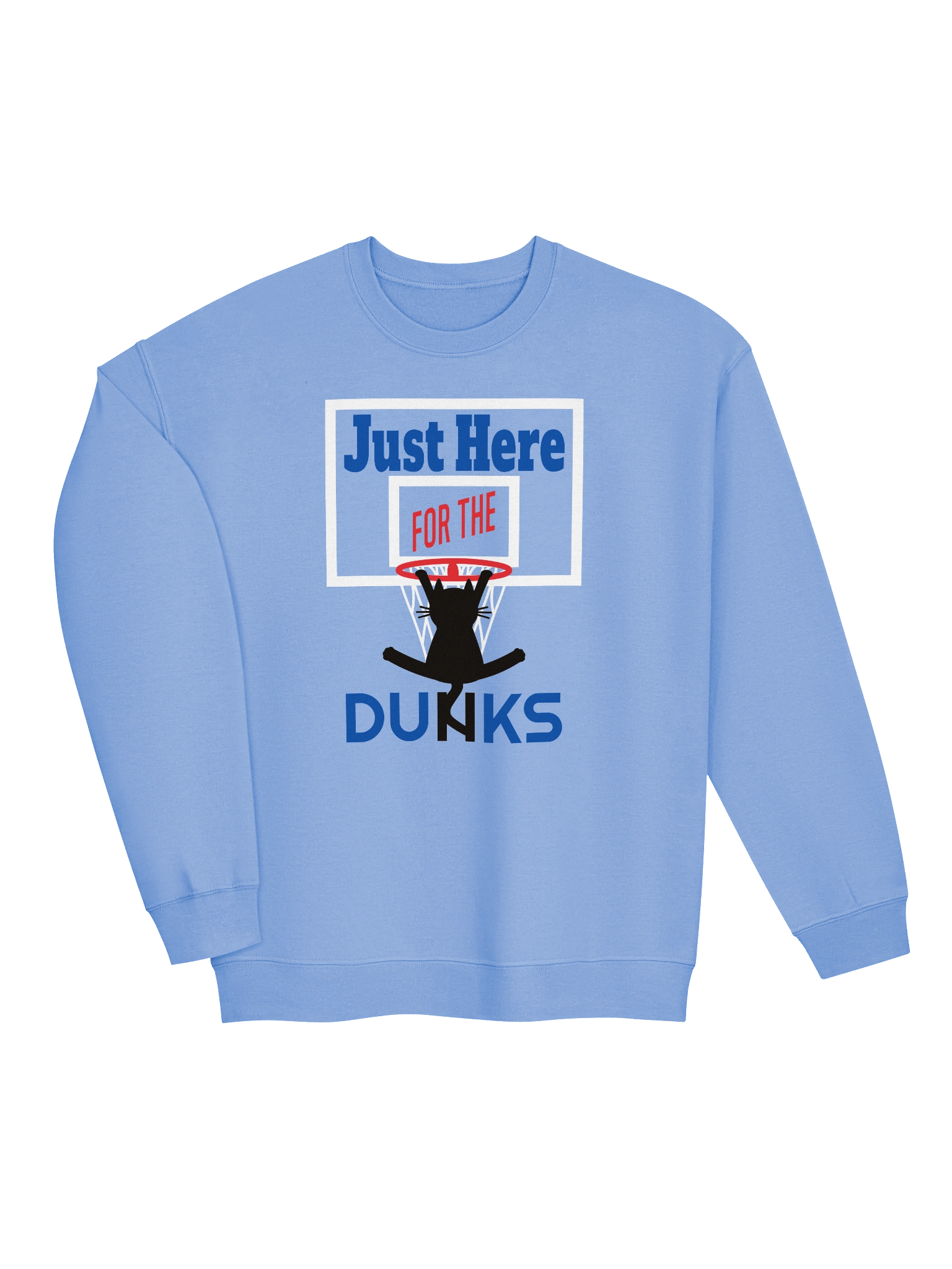 Basketball Cat (Just Here for the DUNKS) - Unisex Adult Sweatshirt product image (15)