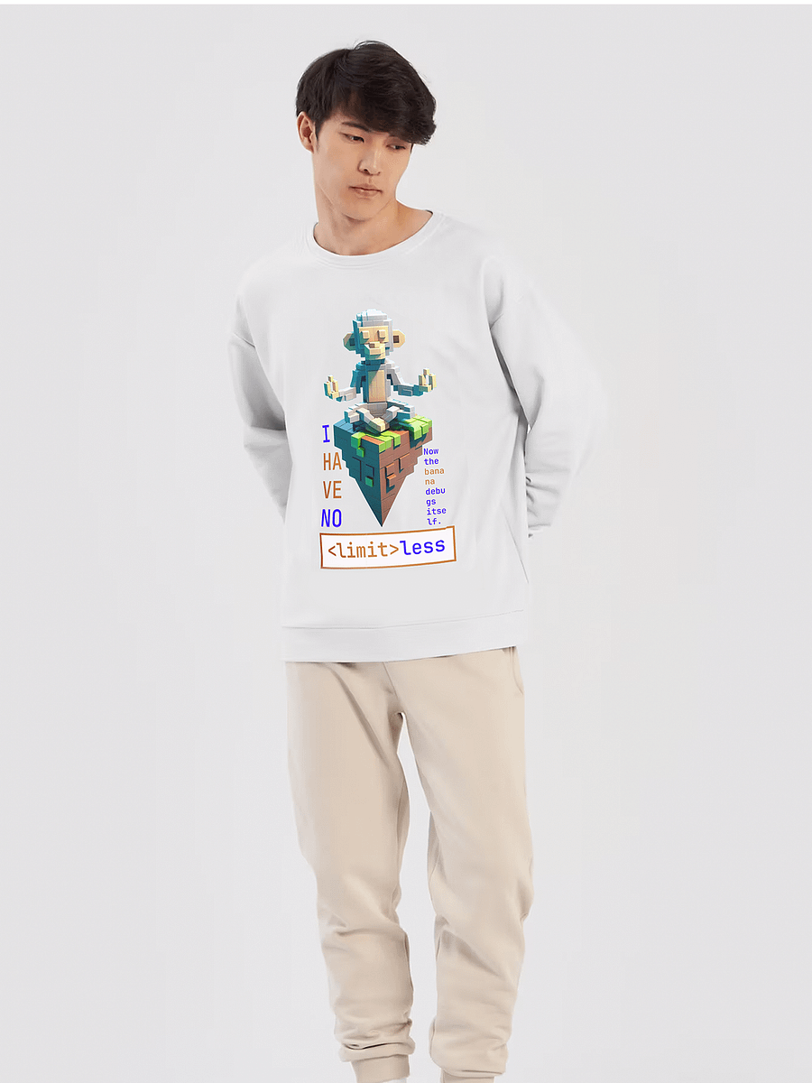 Limitless Code Monkey Sweatshirt | Heavyweight Unisex Fit – Geekwear for Wild Programmers product image (6)
