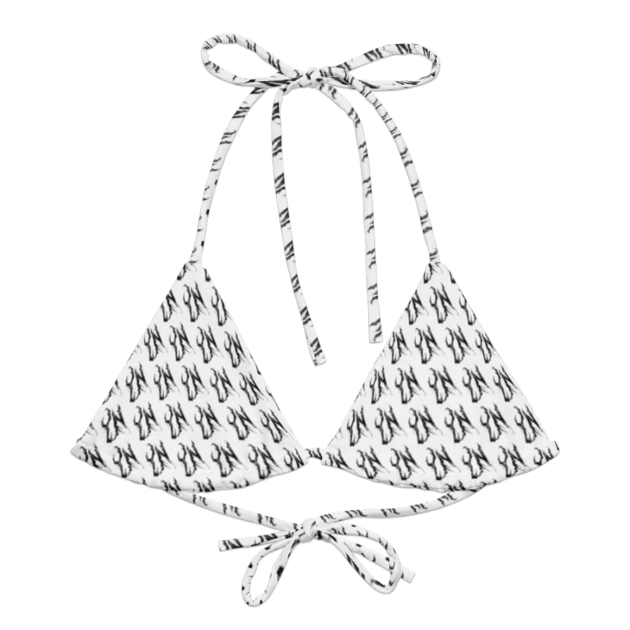 YN Checker Print Bikini Top product image (1)