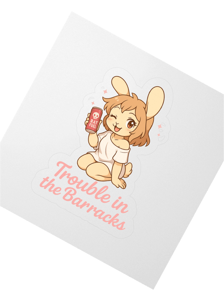 Rat Fuel™ – Trouble in the Barracks Sticker product image (4)